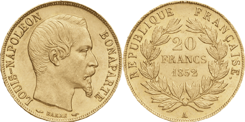 20 Francs Or Louis Napoleon