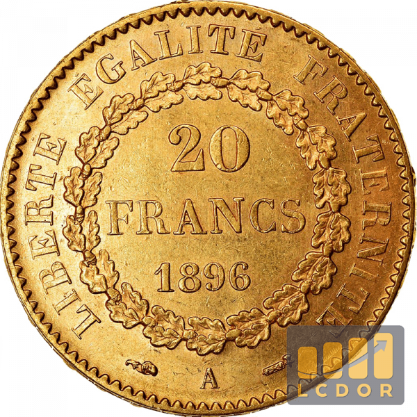 20 Francs Or Génie – Image 2